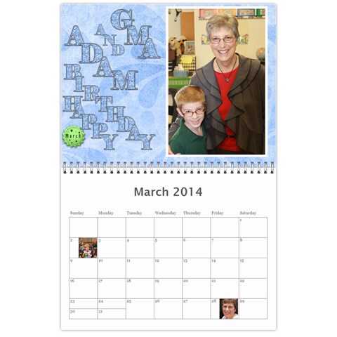 2014 Calendar By Sherry Shaffer Mar 2014