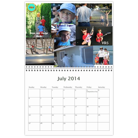 2014 Calendar By Sherry Shaffer Jul 2014