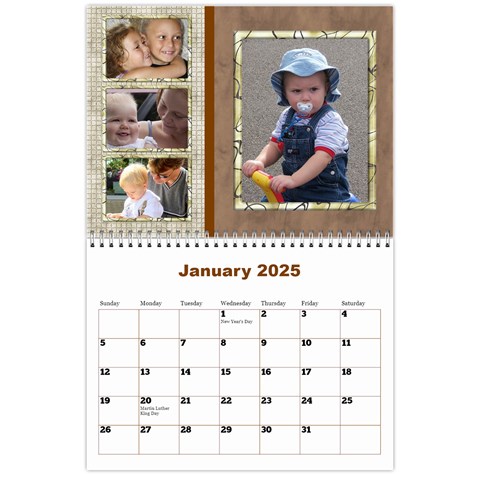 Male Calendar No 1 (any Year) By Deborah Jan 2025