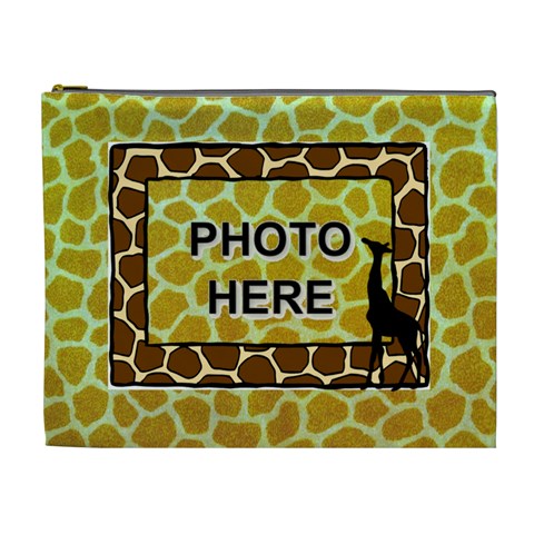 Giraffe Xl Cosmetic Bag By Joy Johns Front