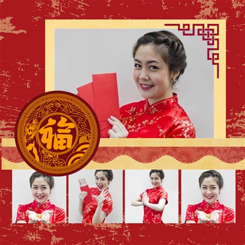 Chinese New Year By Ch 8 x8  Scrapbook Page - 1