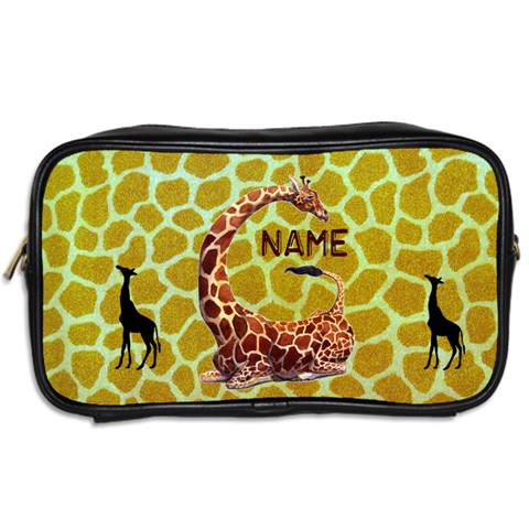 Giraffe Toiletres Bag By Joy Johns Back