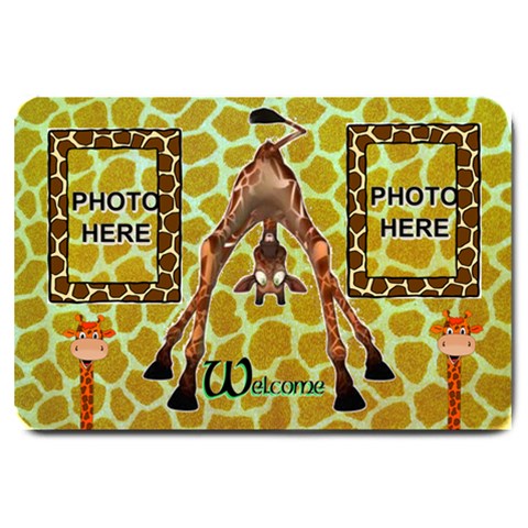 Giraffe Large Door Mat By Joy Johns 30 x20  Door Mat