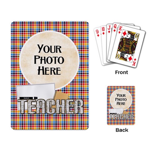 Teacher Playing Cards By Lisa Minor Back