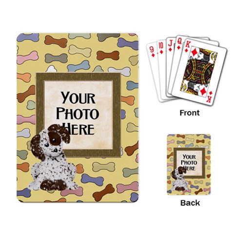 Puppy Playing Cards By Lisa Minor Back