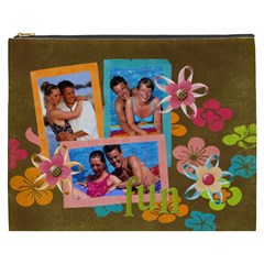 Tropical Fun Flowers XXXL cosmetic bag (7 styles) - Cosmetic Bag (XXXL)