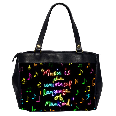 Music Office Handbag, 2 Sides By Joy Johns Back