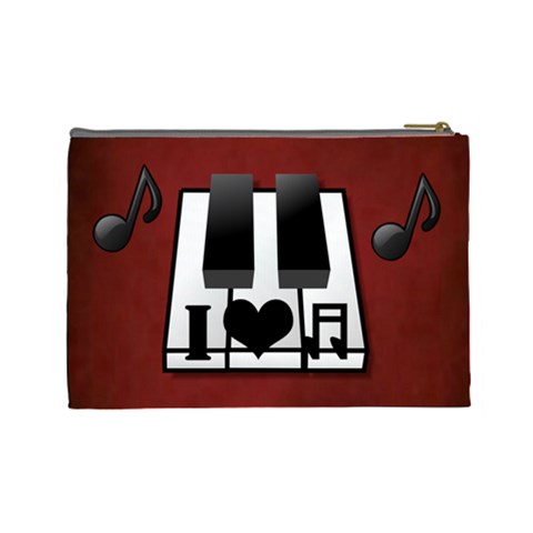 Music  Large Cosmetic Bag #3 By Joy Johns Back