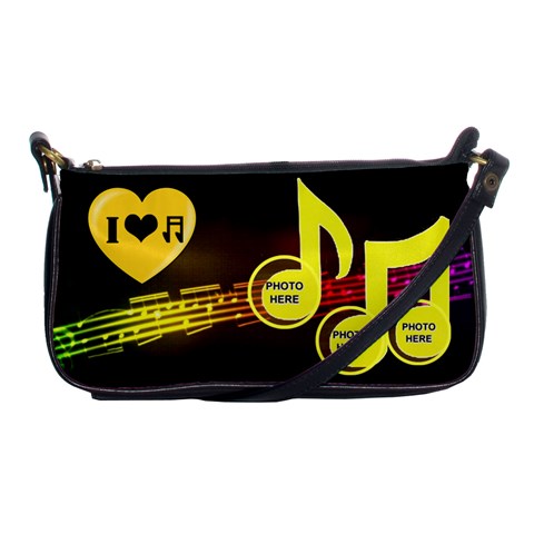 Music Shoulder Clutch Bag By Joy Johns Front