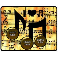 music medium music blanket #4 (4 styles) - Fleece Blanket (Medium)