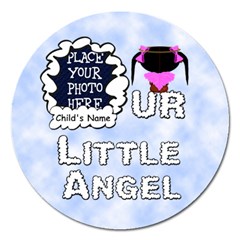 Our Little Angel Girl 5 inch Magnet - Magnet 5  (Round)