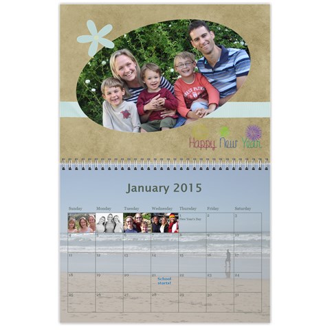 Our Calendar 2014/5 By Heidi Short Jan 2015