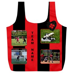Black and red(any Team) Recycle Bag (XL) (6 styles) - Full Print Recycle Bag (XL)