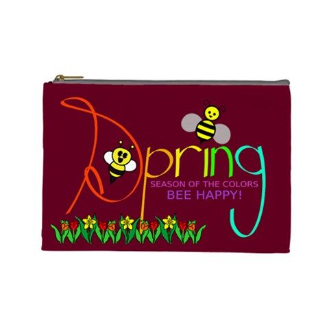 Spring Large Cosmetic Bag By Joy Johns Front