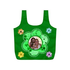 button flower small recycle bag (6 styles) - Full Print Recycle Bag (S)