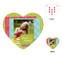 easter - Playing Cards Single Design (Heart)