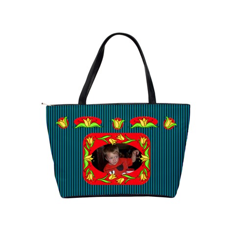 Flower Pot Classic Shoulder Bag By Joy Johns Back