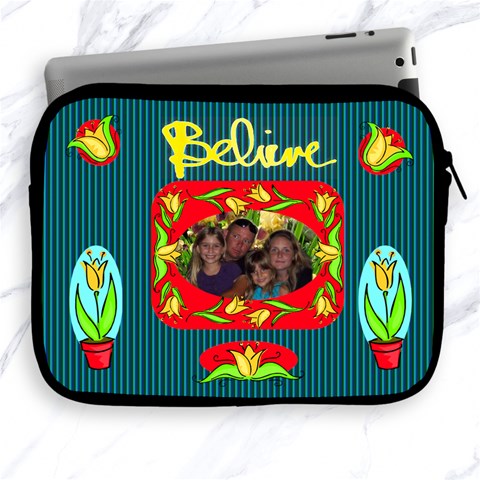 Believe Applie Ipad Zipper Case By Joy Johns Front