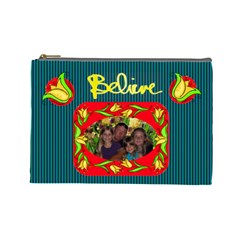 Believe large cosmetic bag (7 styles) - Cosmetic Bag (Large)