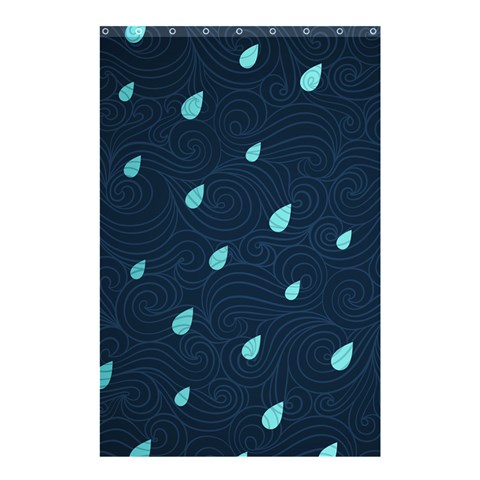 Rain By Divad Brown Curtain(48  X 72 ) - 42.18 x64.8  Curtain(48  X 72 )