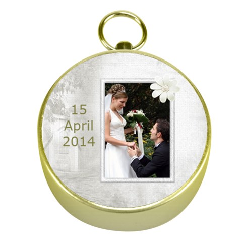 Wedding Gold Compass By Deborah Front