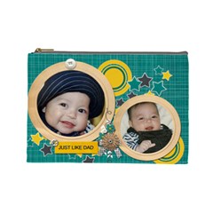 Cosmetic Bag (L): Just Like Dad (7 styles) - Cosmetic Bag (Large)
