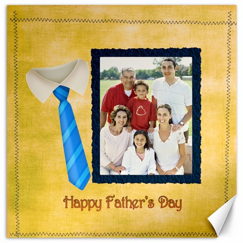 Father s Day By Dad 15.2 x15.41  Canvas - 1