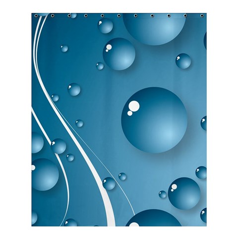 Water Drop By Divad Brown 60 x72  Curtain