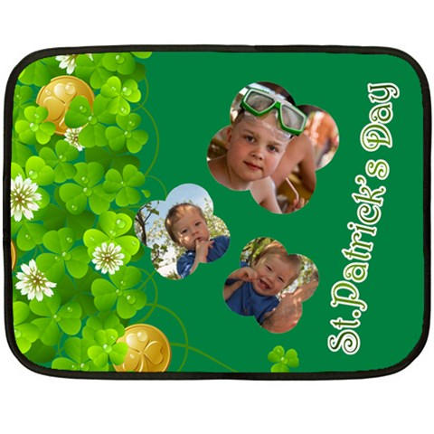 St Patrick s Day By Divad Brown 35 x27  Blanket