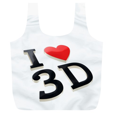 I Love 3d By Divad Brown Back