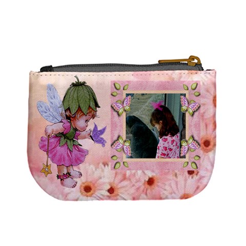 Fairy And Flowers Mini Coin Purse By Kim Blair Back