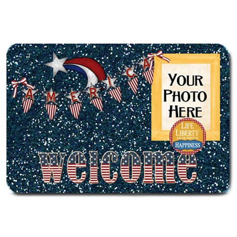 Celebrate America Door Mat By Lisa Minor 30 x20  Door Mat