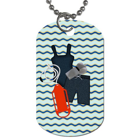 Lifeguard Dog Tag 2 Sided 2 By Lisa Minor Back