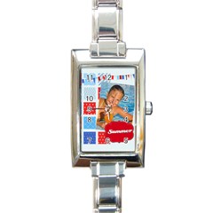 summer - Rectangle Italian Charm Watch