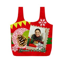 merry christmas (6 styles) - Full Print Recycle Bag (M)