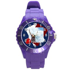 usa - Round Plastic Sport Watch (L)