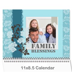 family - Wall Calendar 11  x 8.5  (12-Months)