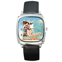 summer - Square Metal Watch