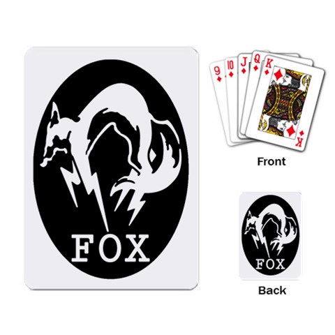 Fox Playing Cards By Maddi S Back