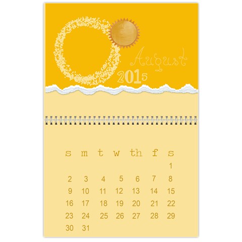 Colorful Calendar 2015 Calendar By Zornitza Aug 2015