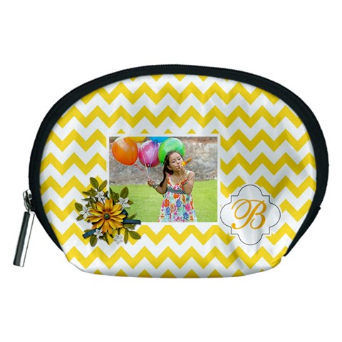 Pouch (m): Yellow Chevron By Jennyl Front