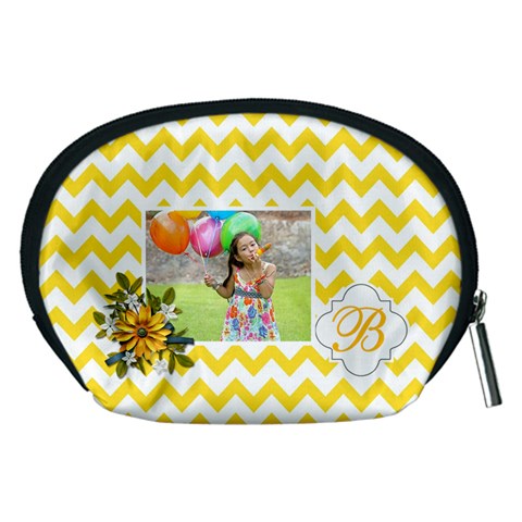 Pouch (m): Yellow Chevron By Jennyl Back