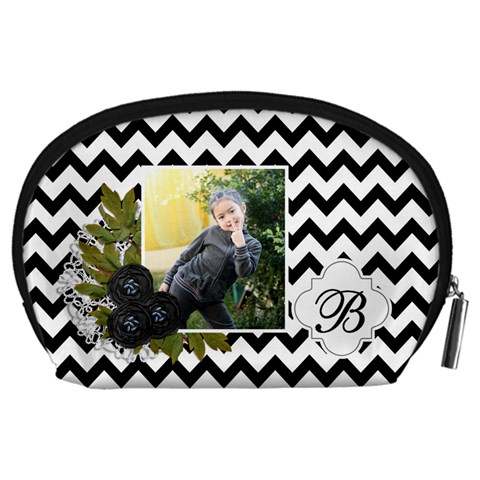 Pouch (l) : Black Chevron By Jennyl Back