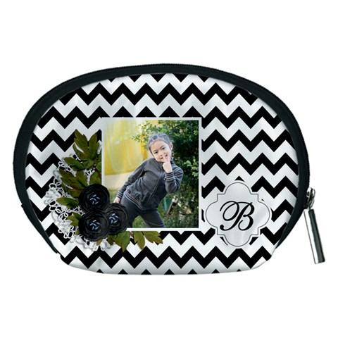 Pouch (m): Black Chevron By Jennyl Back