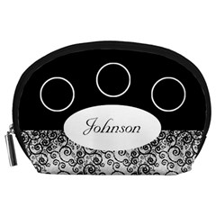Classic Black and White Accessory Pouch (Large)