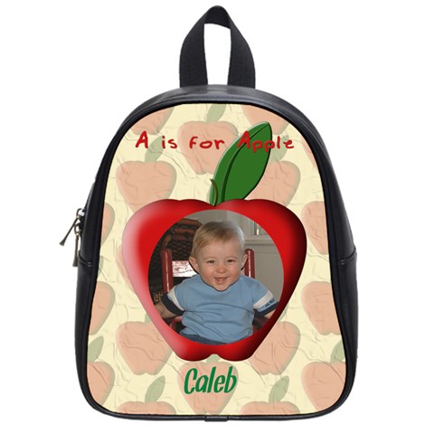 Apple Small School Bag By Chere s Creations Front