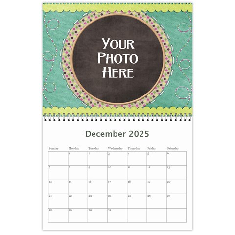 2025 Calendar Yard Work By Lisa Minor Dec 2025