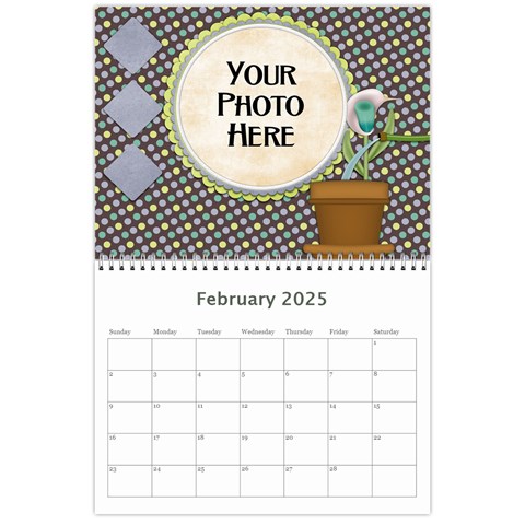 2025 Calendar Yard Work By Lisa Minor Feb 2025