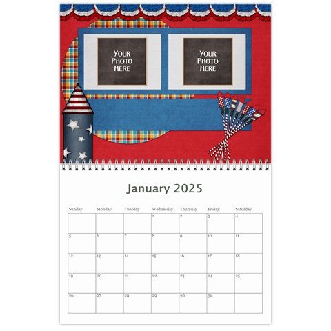 2025 Celebrate America Calendar By Lisa Minor Jan 2025