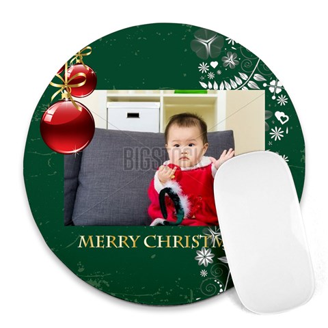 Xmas By Xmas 8 x8  Round Mousepad - 1